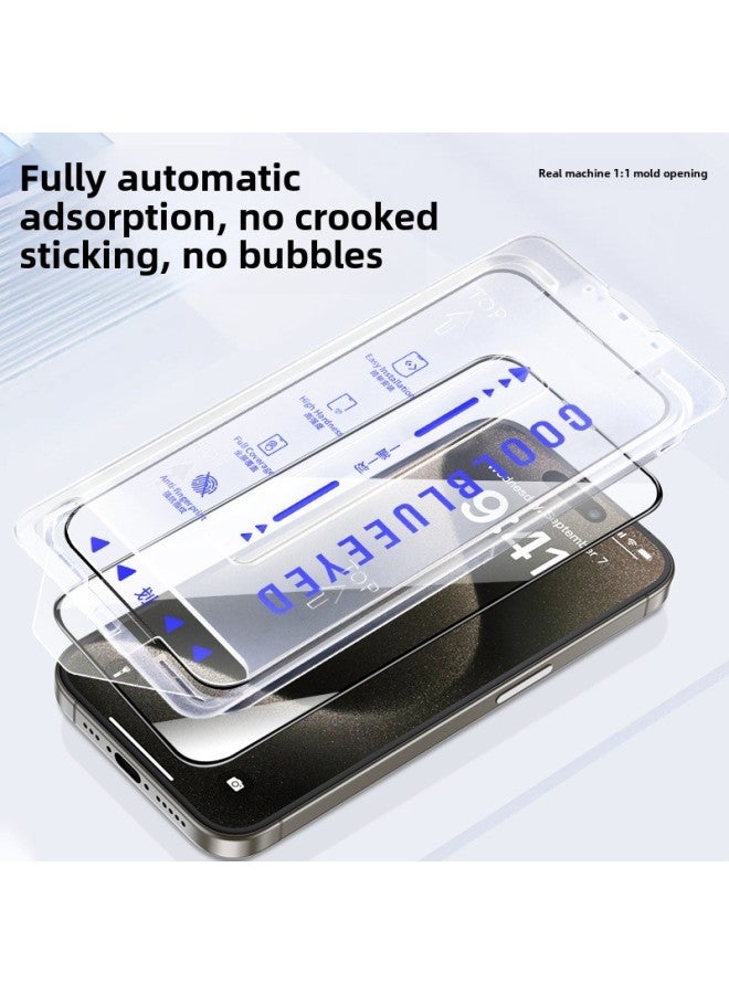 Blue Cool Scarlet Direct Price Dust-free Warehouse IPhone16PROMAX High Definition Anti-peep Electroplating 15 Dust-proof 14 Tempered Film 13-Color:Blue Cool Orangutan Dust-free Warehouse [hd Model] No Packaging-Size:iPhone14