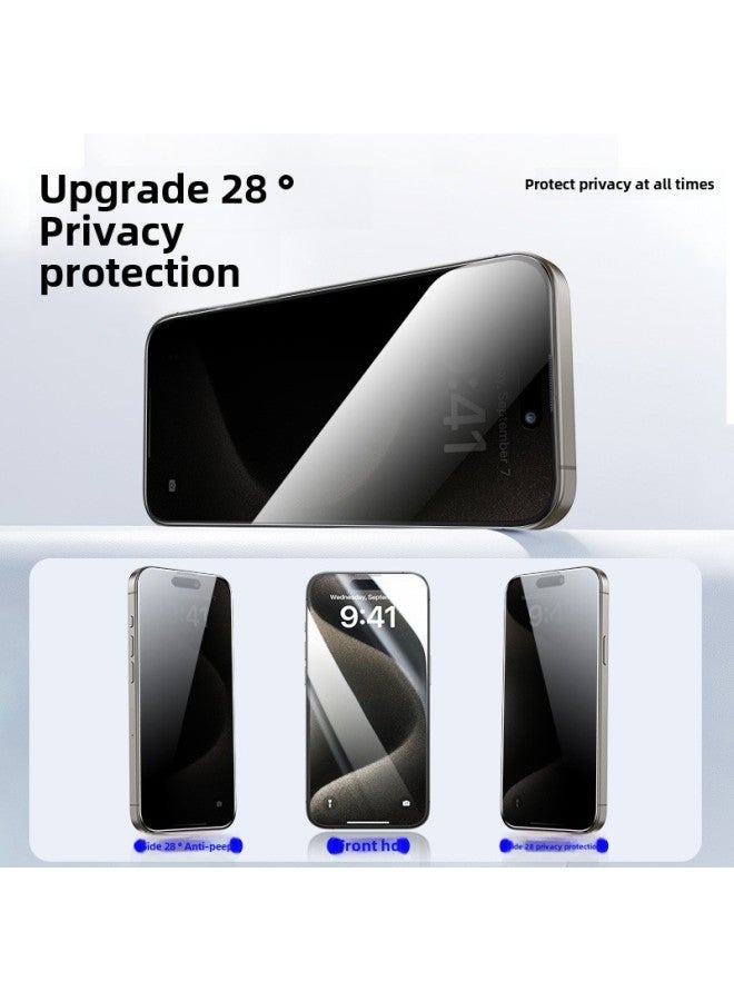 Blue Cool Scarlet Direct Price Dust-free Warehouse IPhone16PROMAX High Definition Anti-peep Electroplating 15 Dust-proof 14 Tempered Film 13-Color:Blue Cool Orangutan Dust-free Warehouse [hd Model] No Packaging-Size:iPhone14