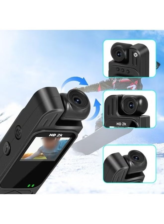 2K high-definition action camera, equipped with a 180° rotating lens, captures outdoor exciting moments (2K single body WIFI version) - Image 4