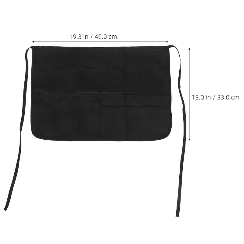 2pcs Chef Waist Apron Restaurant Chef Apron Adjustable Waist Apron Unisex Servers Apron Work Apron - Image 2