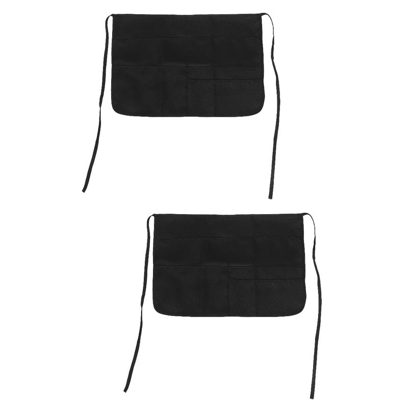 2pcs Chef Waist Apron Restaurant Chef Apron Adjustable Waist Apron Unisex Servers Apron Work Apron - Image 1