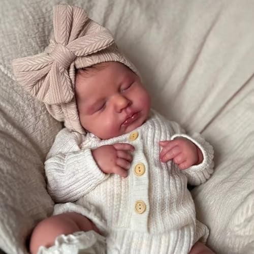 Zero Pam Reborn Baby Dolls Silicone Full Body20 in Realistic Babys Doll Anatomically Correct Girl Full Silicone Babys Doll Real Life Reborn Dolls with Accessories - Image 5