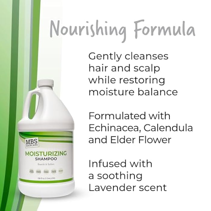 Moisturizing Shampoo & Conditioner, Gallon (Duo Pack) (1 Gal) (Sodium Chloride Free, Paraben Free, Vegan) - Image 4