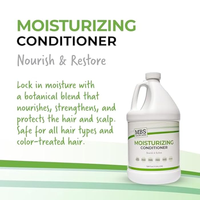Moisturizing Shampoo & Conditioner, Gallon (Duo Pack) (1 Gal) (Sodium Chloride Free, Paraben Free, Vegan) - Image 3