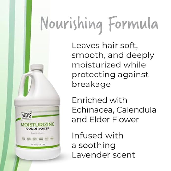 Moisturizing Shampoo & Conditioner, Gallon (Duo Pack) (1 Gal) (Sodium Chloride Free, Paraben Free, Vegan) - Image 5