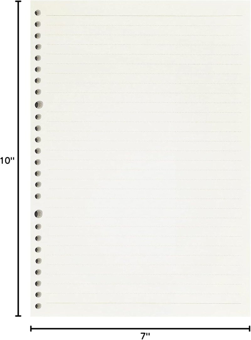 Zelten 2 Pack B5 120 Sheets/240 Pages Lined Loose Leaf Punched Paper Refills Paper for 26 Hole Binder Personal Organizer Diary Notebook Refillable Planner - Image 5