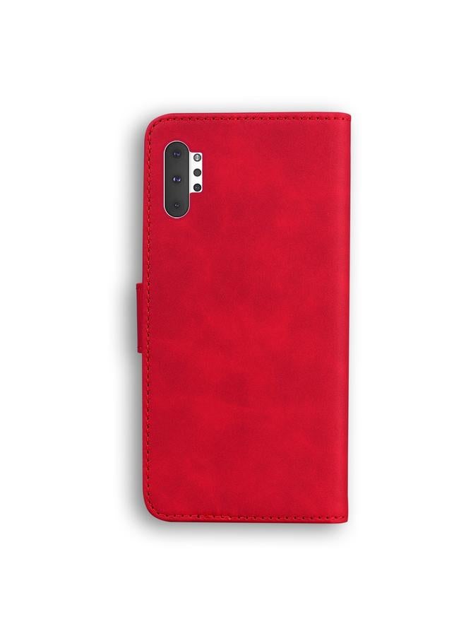 S-TOP Case For Samsung Galaxy Note10+ Skin Feel Pure Color Flip Leather Phone Case - Image 3