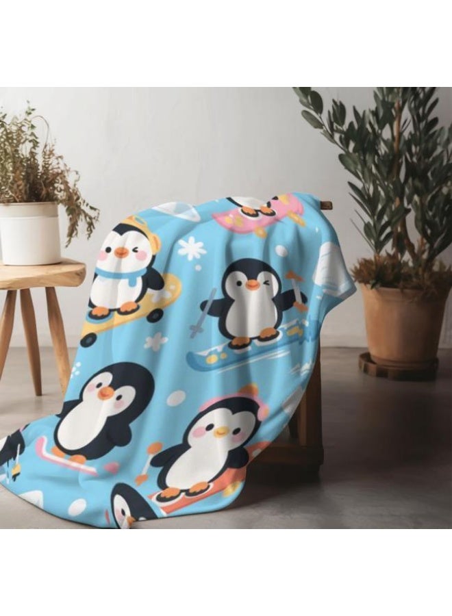 عام بطانية رقيقة من الفانيلا الكرتونية للأطفال أو الطلاب (دافئة ومريحة ومناسبة للنوم والألعاب) 100 سم * 150 سم - Image 1