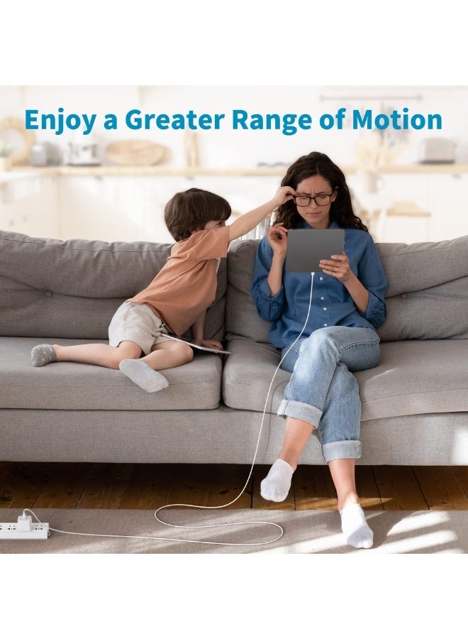 Walpck 60W USB type C To type-C Super Fast 2M Charging Cable for iPhone 15 Pro/15 Pro Max/15/15 Plus, iPad mini 6, MacBook Pro/Air, iPad Pro, Samsung S23+, Huawei P60, etc white - Image 3