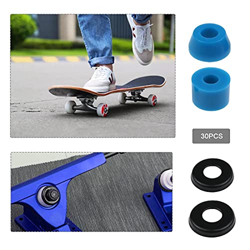 SING F LTD 3 Sets of Skateboard Truck Bushings Kit for Most 7 Inch Skateboard Trucks Bushings Skateboard Cup Washers Replacement Accessories - Image 3