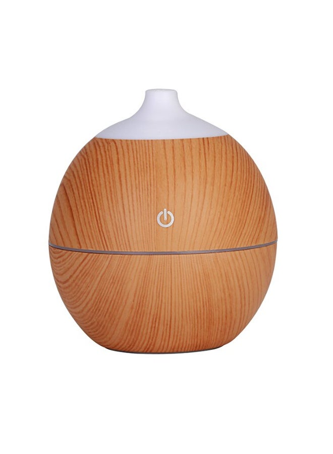 general 130ML Aromatherapy Essential Oil Diffuser Wood Grain Ultrasonic Air Humidifier Cooling with 7 Colors LED Light - Image 1