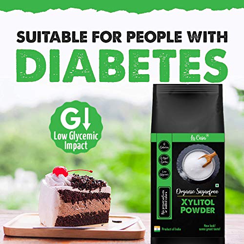 La Casa Organic Xylitol 100% Natural Sweetener for Diabetes | Combo Pack of 2 | Sugarfree | Keto Sweetener | Very Low Glycemic Impact | 400g Each | - Image 4