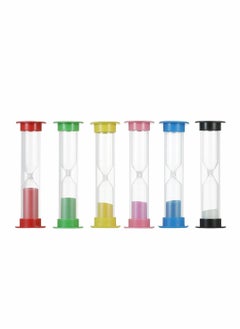 6pcs Sand Timer Colorful Sandglass Hourglass Timer for Kitchen Office Game Timer 30sec / 1min / 2mins / 3mins / 5mins / 10mins