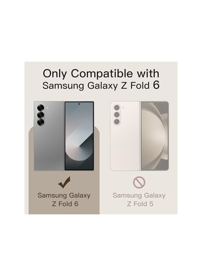 JETech Front Privacy Screen Protector for Samsung Galaxy Z Fold 6, Anti-Spy Tempered Glass Film with Easy Installation Tool, Case-Friendly, 2-Pack