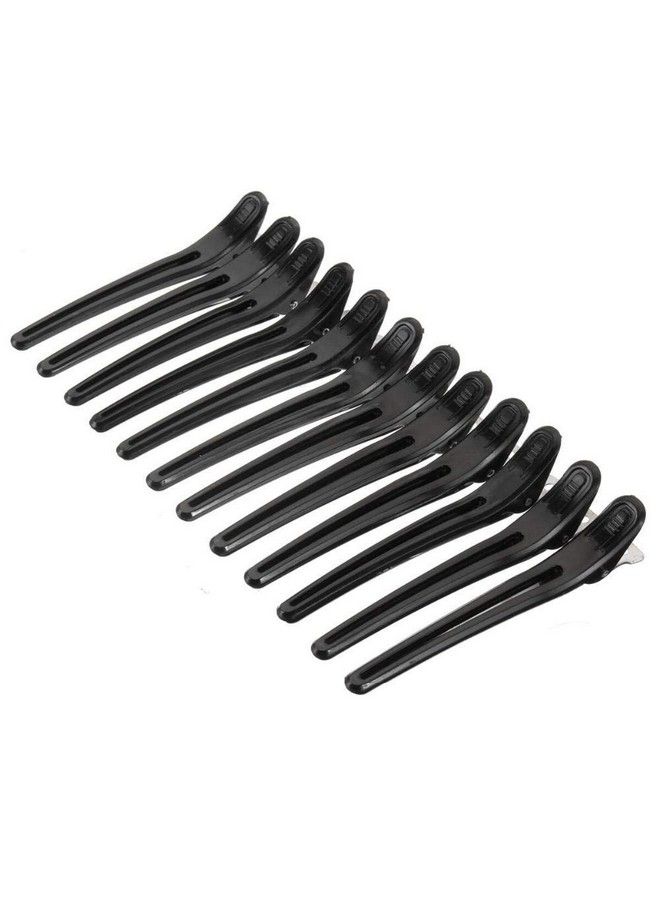 Osking Duck Section Hair Clips For Women And Girlsprofessional Hair Styling Section Clips (Black Section Clips(Set Of 12Pcs)) - Image 1