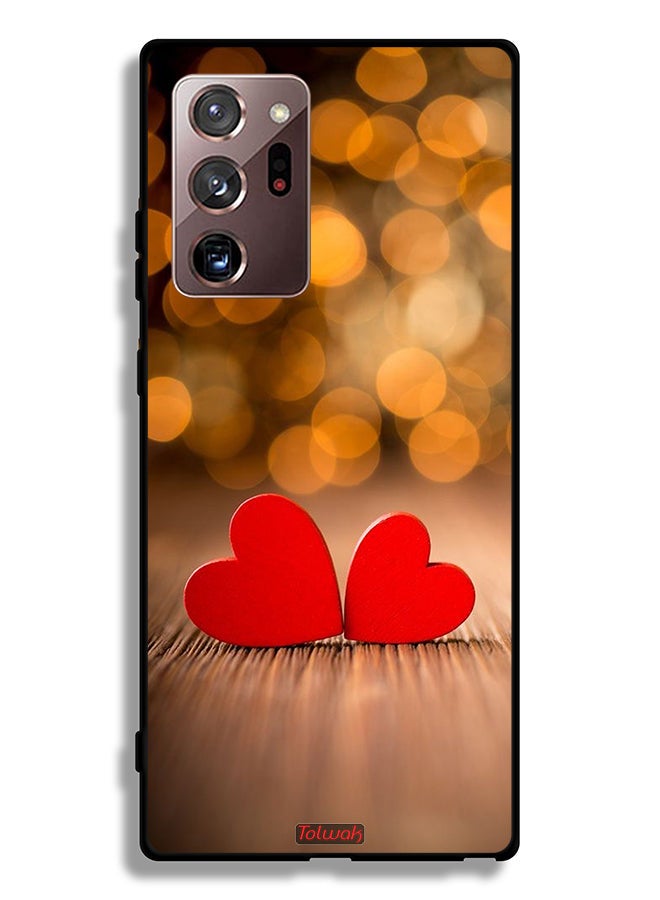 Tolwak Samsung Galaxy Note 20 Ultra 4G Protective Case Cover Two Beautiful Hearts - Image 2