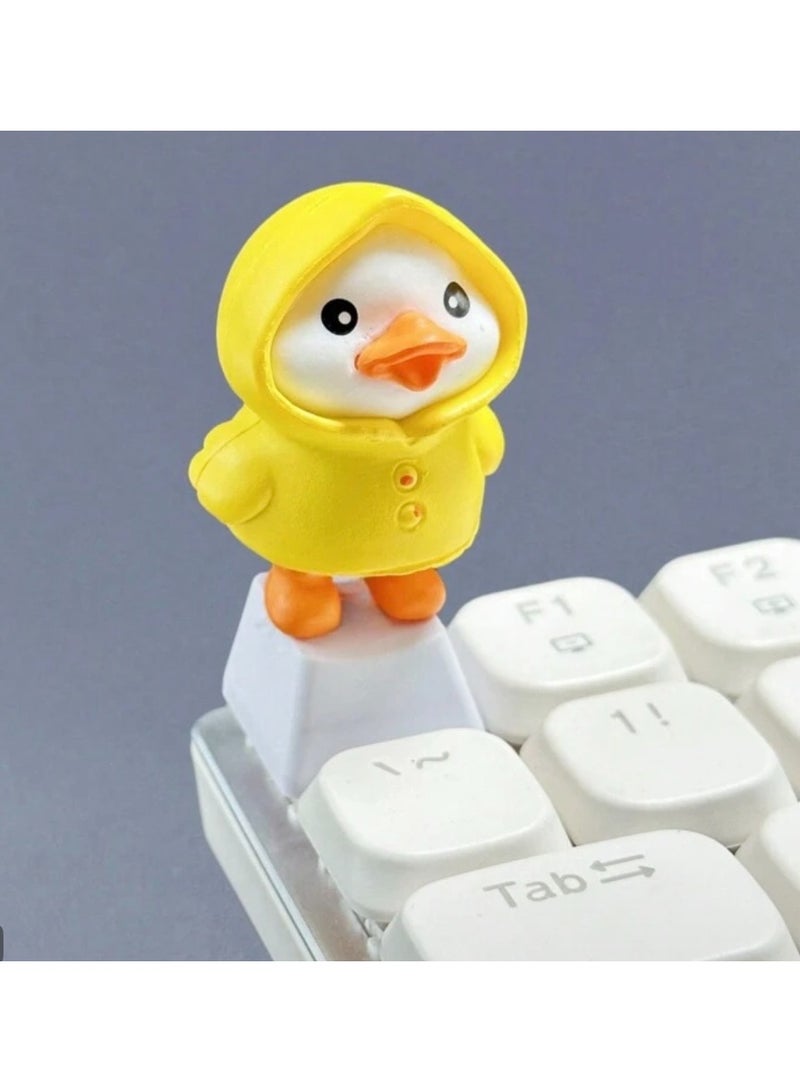 Set of 3 Cute Mini Yellow Duck Decorative Figurines for Desk & Home Decor - Image 2