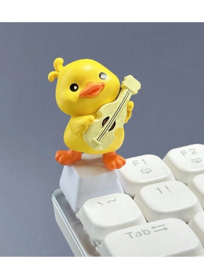 Set of 3 Cute Mini Yellow Duck Decorative Figurines for Desk & Home Decor - Image 3