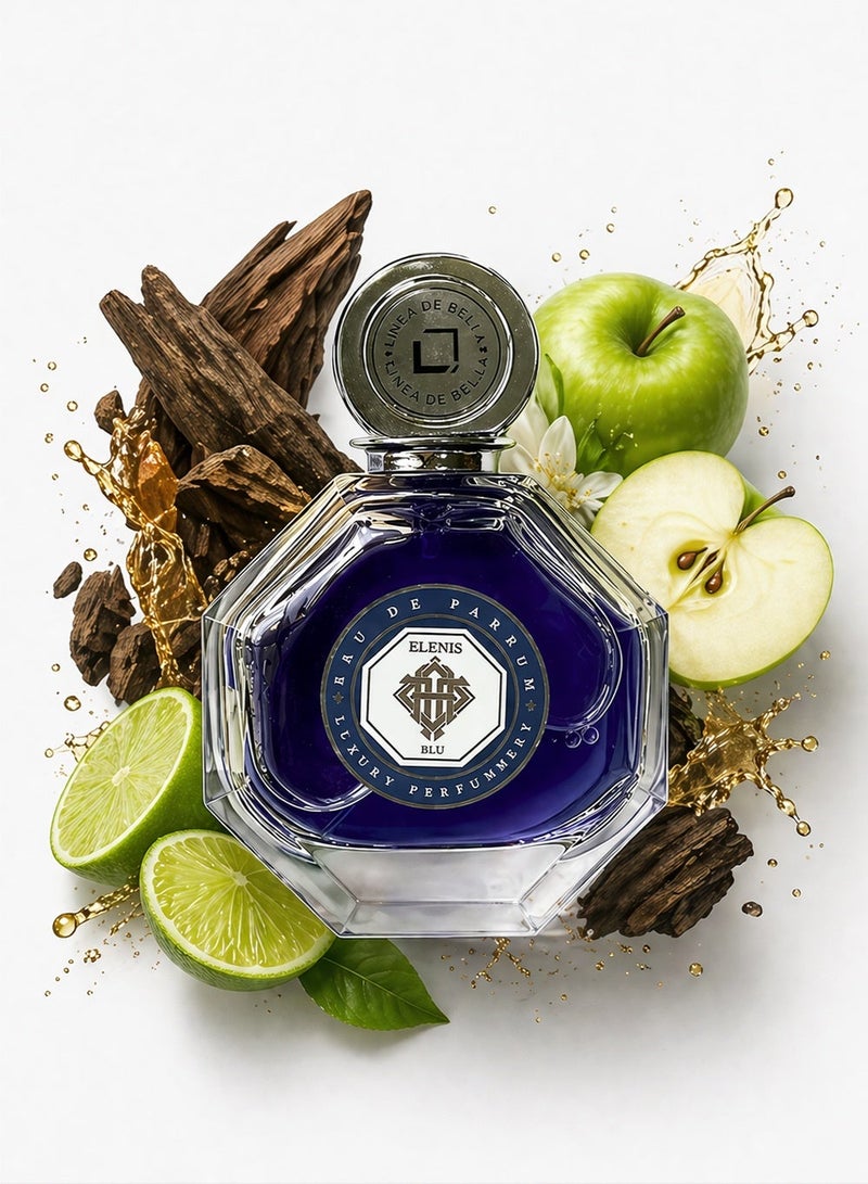 لينيا دي بيلا عطر رجالي أزرق منعش وعطري 100 مل – إلينيس بلو أو دو بارفان فاخر بثبات طويل ورائحة أنيقة للاستخدام اليومي والسهرات الليلية - Image 1