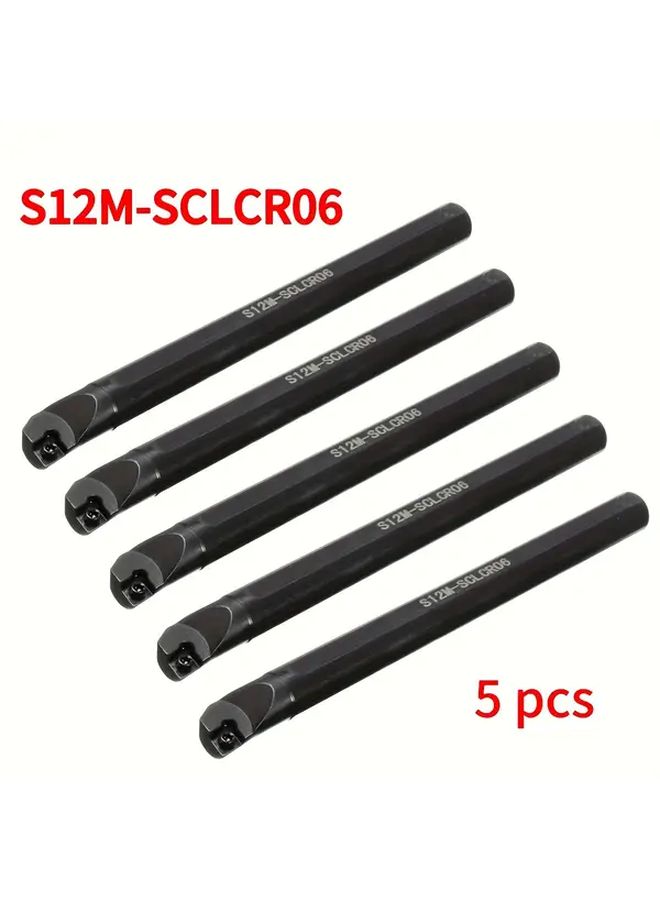 5pcs S12M SCLCR05 Adjustable Turning Tool Holder Set For CNC Workshop - Image 1