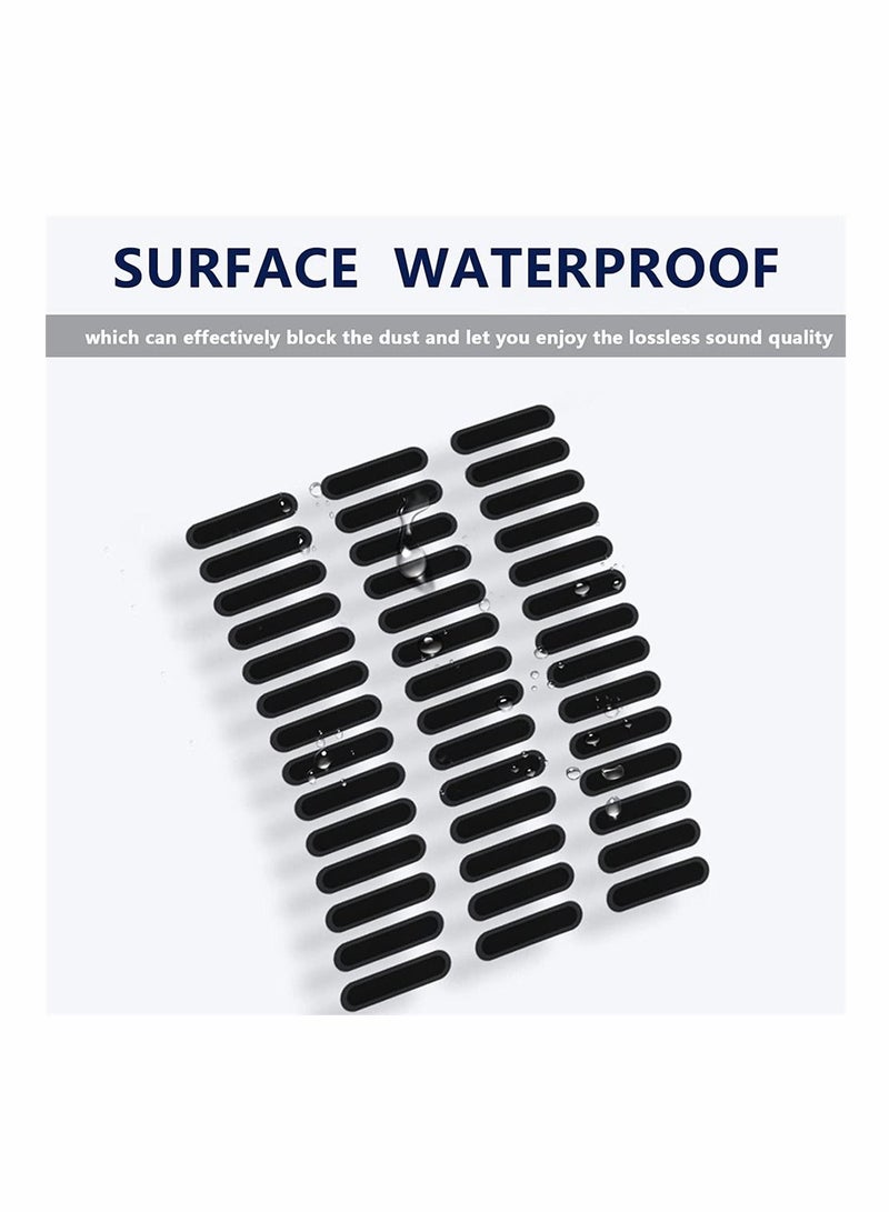 Y&D Speaker Mesh Anti Dust Proof Adhesive Sticker, dustproof Sticker Plugs, Protect The Phone Trumpet Dustproof Net for iPhone 13 / 12 Pro Max, Accessories Gift Tweezers (Black) - Image 5