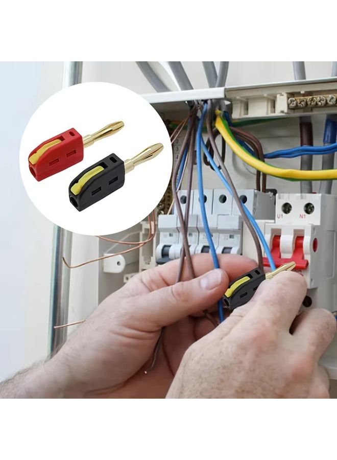 5 Pairs 4mm Banana Plug Audio Speaker Connectors Quick Connect Electrical Terminals - Image 4