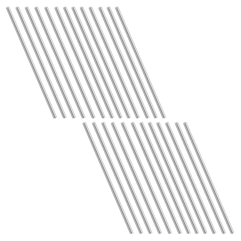 304 Stainless Steel Round Rod Solid Shaft Lathe Bar Stock Diameter 3mm 25 Pcs 20cm - Image 1