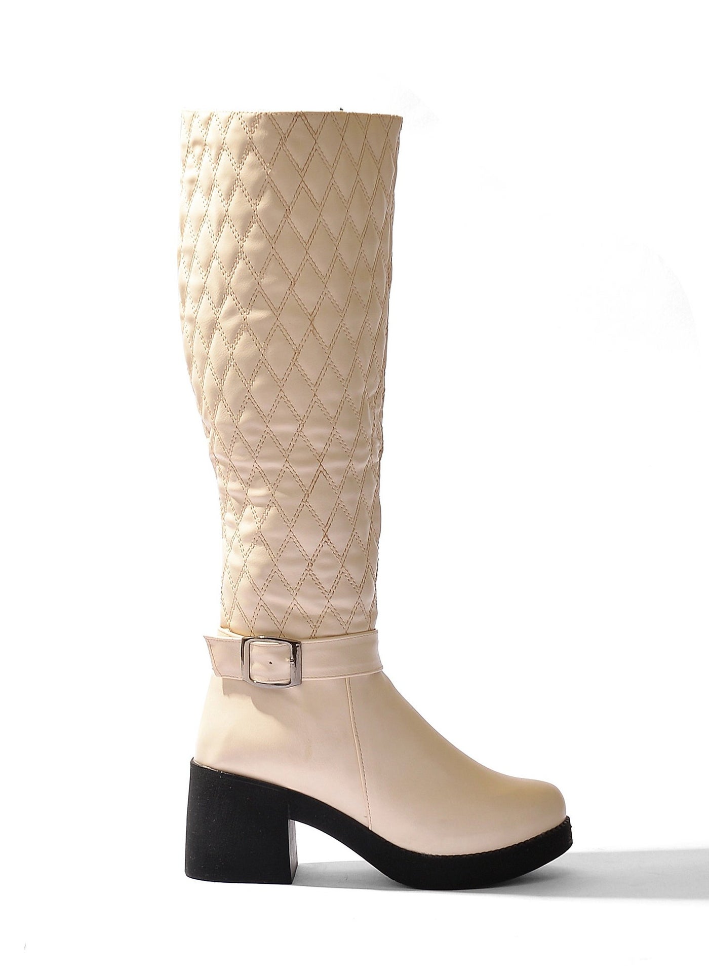 Knee High LB-21 Leather - Beige