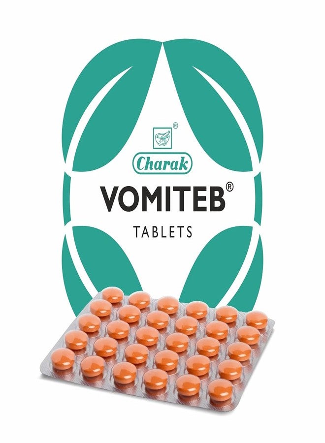 Charak Pharma Vomiteb Tablet for Nausea and Vomiting - 30 Tablets (Pack of 3) - Image 1