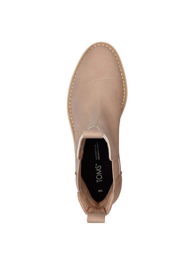 TOMS Women's, Skylar Boot, Warm Taupe Synthetic Nubuck/Matte Woven, 38 EU - Image 2