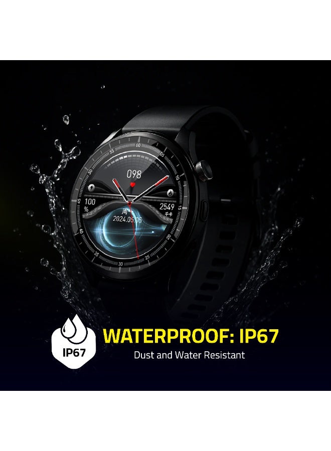 TCH Smart Watch E11 Tornado for Men 1.43 Amoled Display, Bluetooth Call, 180 Sports Modes, Heart Rate, Sleep Monitor, SpO2, IP68 Waterproof, 10-Day Battery, For Android/IOS - Image 4