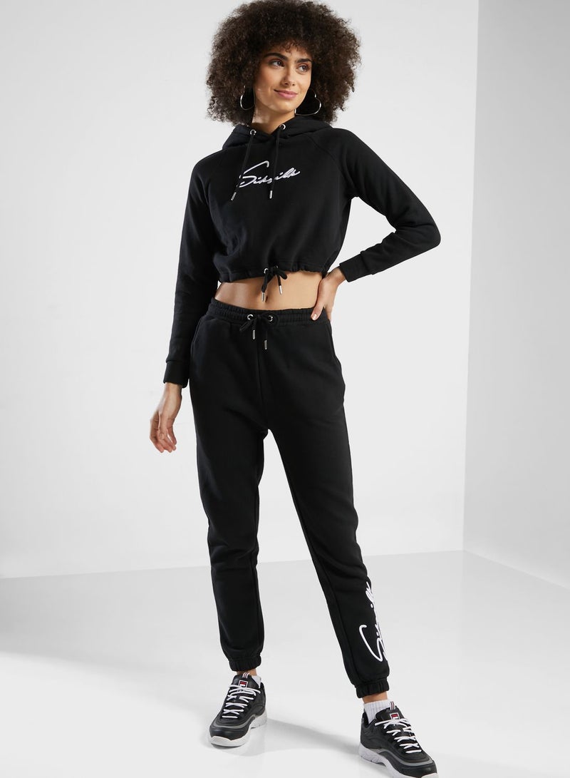 SikSilk Essential Cropped Hoodie - Image 4