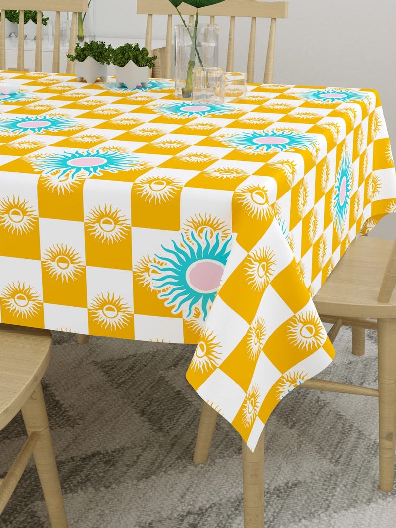 EVER HOME 100 Cotton 4 to 6 Seater Dining Table ClothTable CoverRectangular 58 inch x 88 inch Pack of 1 - Image 1
