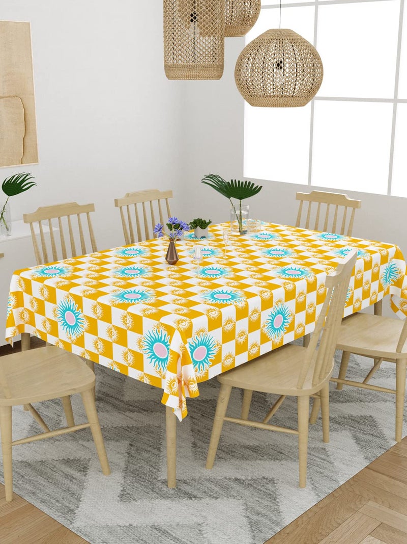 EVER HOME 100 Cotton 4 to 6 Seater Dining Table ClothTable CoverRectangular 58 inch x 88 inch Pack of 1 - Image 2