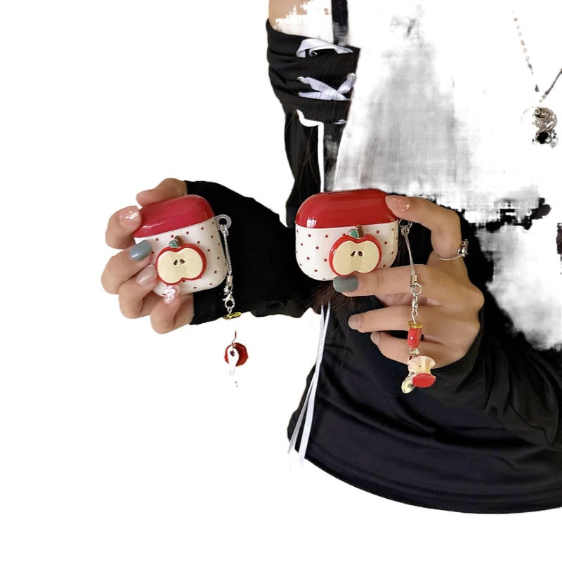 حافظة حماية متوافقة مع سماعات AirPods Pro / سماعات AirPods 4 / سماعات AirPods 1 / 2 مع غطاء صلب ومع حلقة تعليق باللون + وحماية من الخدش وحمل يومي خفيف خفيف الوزن من البلاستيك - JOVA - Image 2