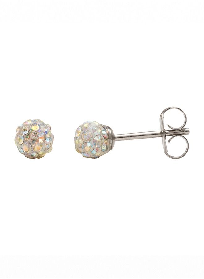 Studex 4.5MM Fireball - Ab Crystal Allergy-Free Stainless Steel Ear Studs - Image 3