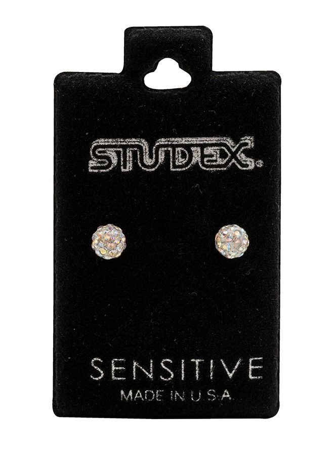 Studex 4.5MM Fireball - Ab Crystal Allergy-Free Stainless Steel Ear Studs - Image 5