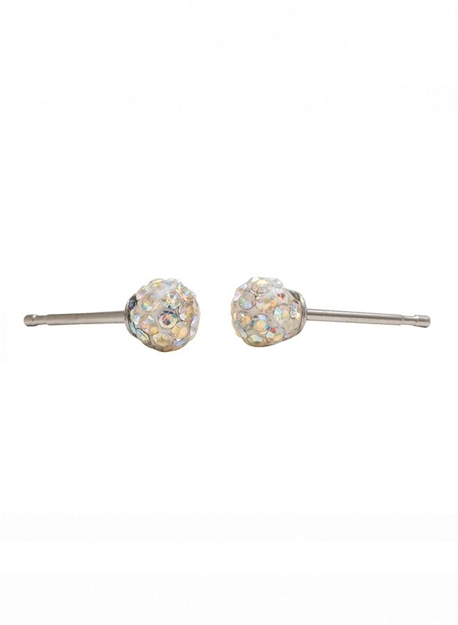 Studex 4.5MM Fireball - Ab Crystal Allergy-Free Stainless Steel Ear Studs - Image 4