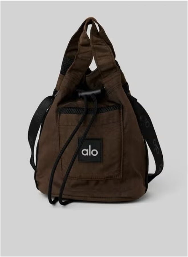 Cross Body Bucket Bag Espresso/Black