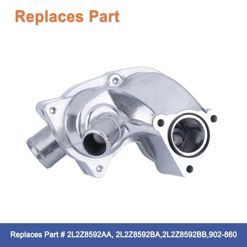 YOUYIEN Upgrade Aluminum Thermostat Housing Assembly(1PCS). Replaces Part #2L2Z8592AA 2L2Z8592BA. Fit for Ford Explorer 2002-2010 4.0L V6,Mercury Mountaineer 2002-2010 4.0L V6. - Image 2