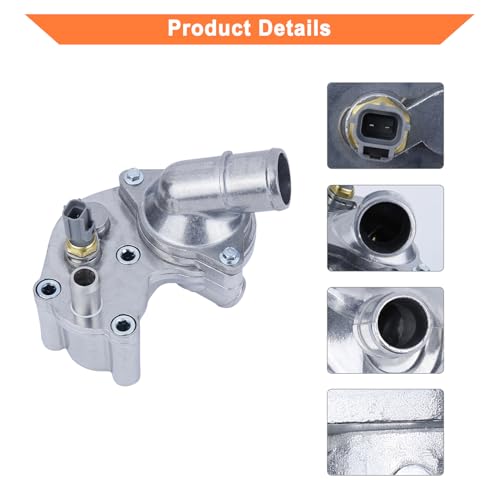 YOUYIEN Upgrade Aluminum Thermostat Housing Assembly(1PCS). Replaces Part #2L2Z8592AA 2L2Z8592BA. Fit for Ford Explorer 2002-2010 4.0L V6,Mercury Mountaineer 2002-2010 4.0L V6. - Image 5