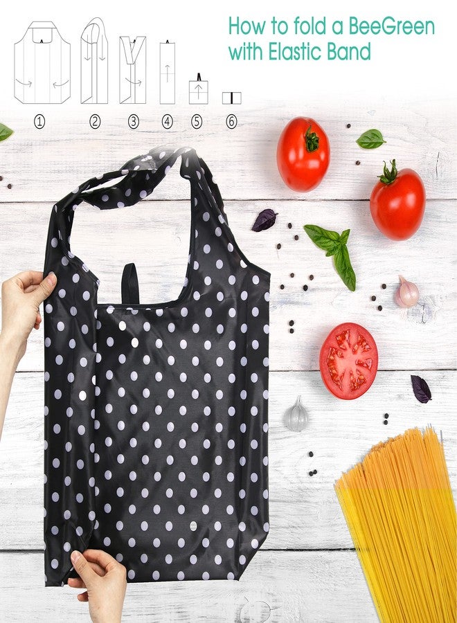 BeeGreen Geometry Reusable Grocery Bags Bulk 6 Packs X-Large, Reusable Shopping Bags Foldable for Groceries, Vegetables, Fruits Watertight Bulk Tote Bags Washable For Women and Men - Image 5