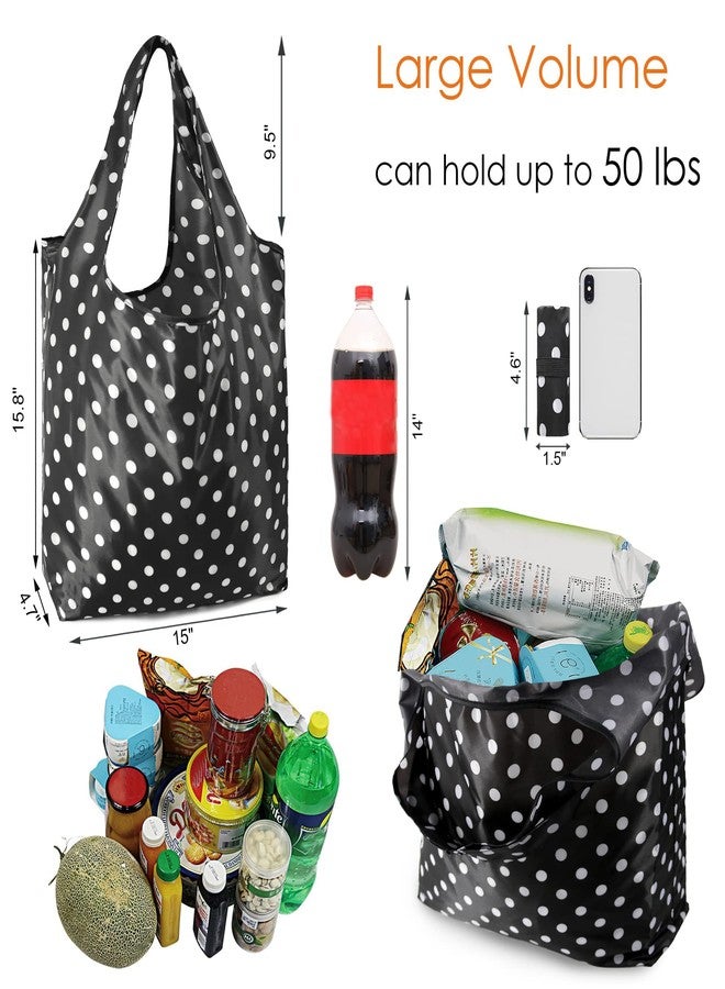 BeeGreen Geometry Reusable Grocery Bags Bulk 6 Packs X-Large, Reusable Shopping Bags Foldable for Groceries, Vegetables, Fruits Watertight Bulk Tote Bags Washable For Women and Men - Image 2