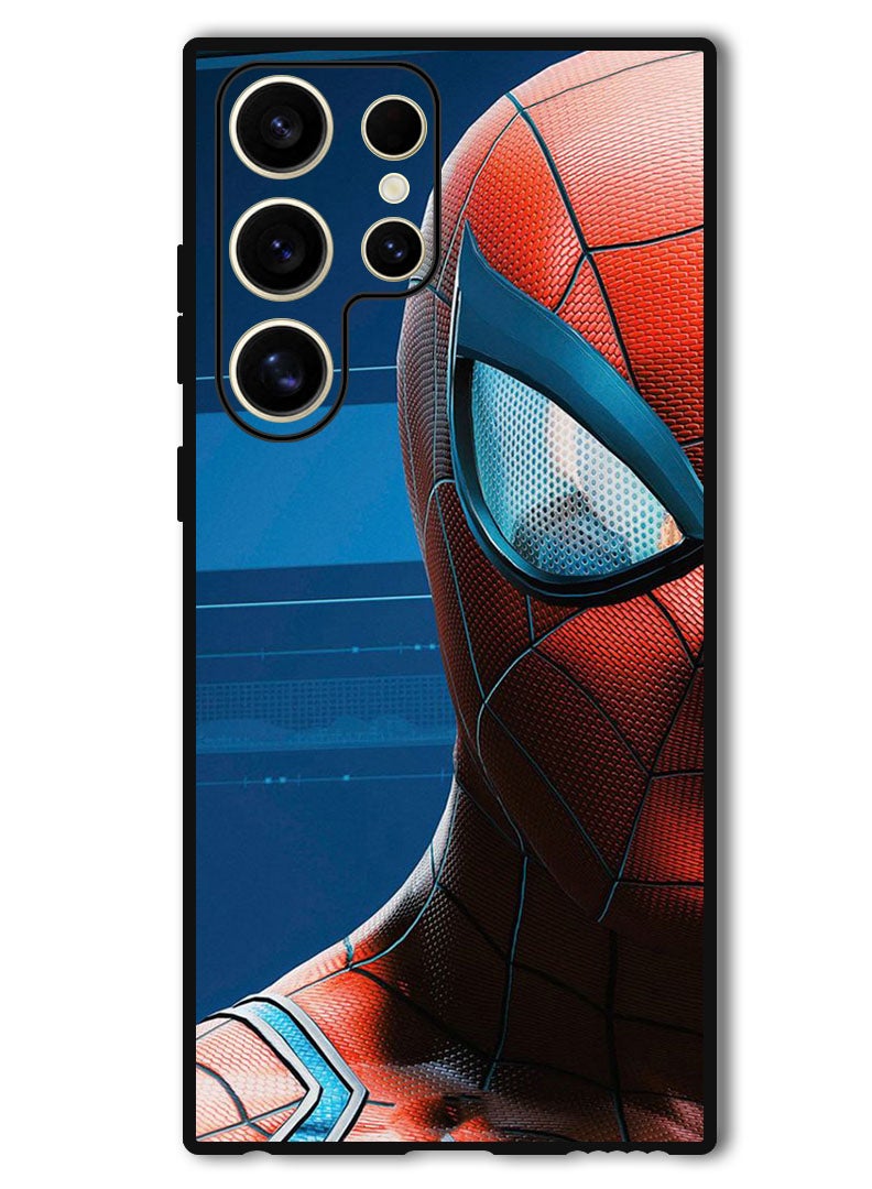 Theodor Protective Case Anti Scratch Shock Proof Bumper Cover For Samsung Galaxy S24 Ultra Spiderman half face - Image 1