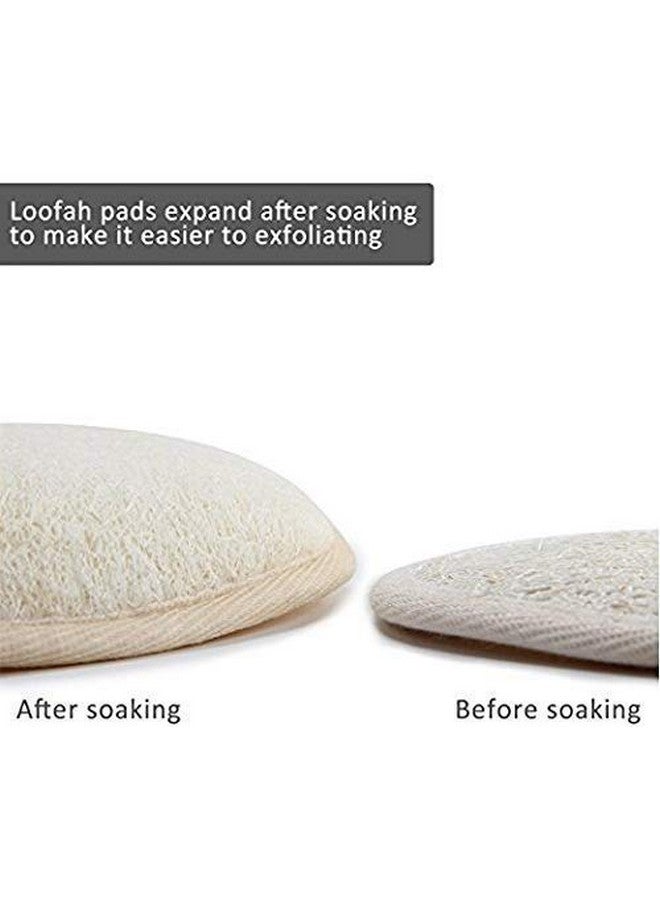 ريكستك مجموعة مكونة من 10 ليفة طبيعية للجسم للاستحمام ليفة عضوية مع إسفنجة استحمام للنساء والرجال والأطفال - Image 3