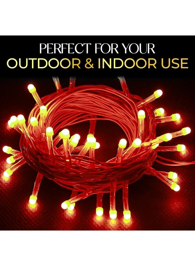 Lexton 40 LED Power Pixel Serial String/Fairy Light | Plug Sourced | Suitable for Home & Outdoor Decoration, Diwali, Christmas, Ramadan, Wedding, Party, Festival (Pack of 20, Red) - Image 5
