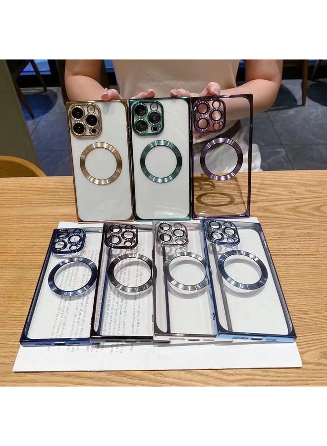 S-TOP Case For iPhone 14 Pro Max Square Magsafe Electroplating TPU Phone Case - Image 3