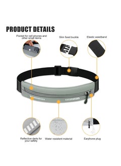 SYOSI Running Waist Pack, Running Belt, Water Resistant Waist Belt, Exercise Runner Belt, Flip Running Belt for Men Women, Adjustable Pack, for Travelling, Fitness, Hiking, Cycling  - Image 4