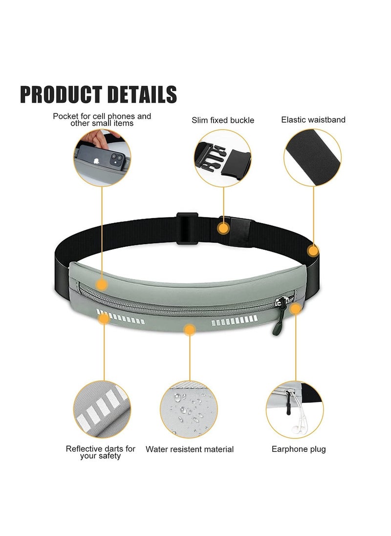 SYOSI Running Waist Pack, Running Belt, Water Resistant Waist Belt, Exercise Runner Belt, Flip Running Belt for Men Women, Adjustable Pack, for Travelling, Fitness, Hiking, Cycling  - Image 4
