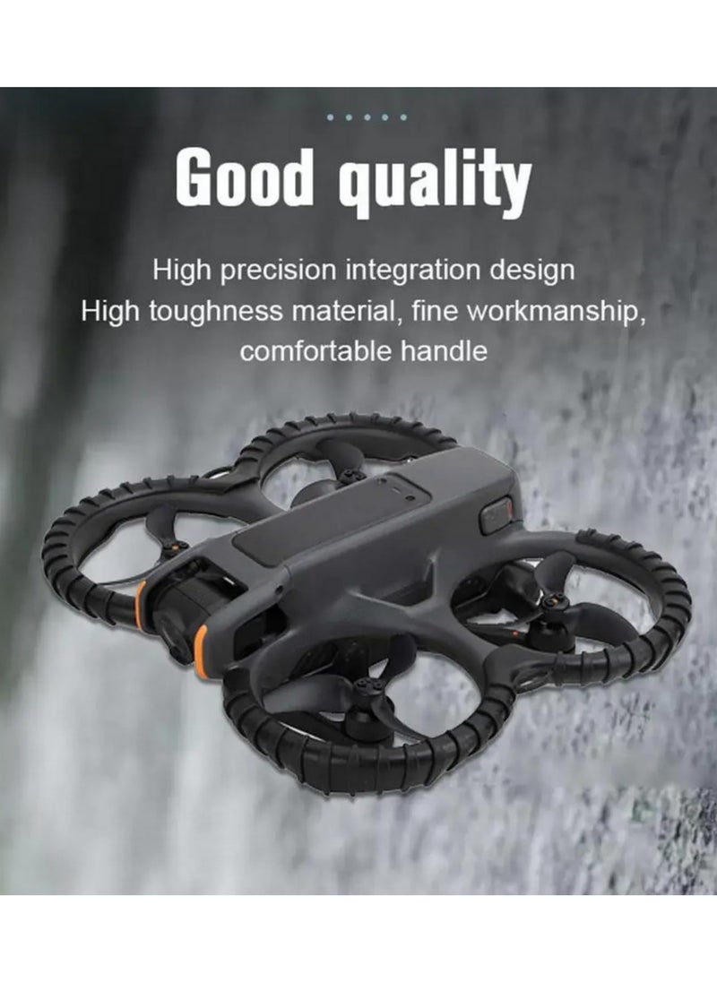 Generic - For DJI Avata 2 Drone Protective Bumper Propeller Guard Anti Collision Impact Protector Shock Absorbing Silicone Fortress Design Quick Installation No Tools Needed High Strength Safe Flight Accessories - Image 1